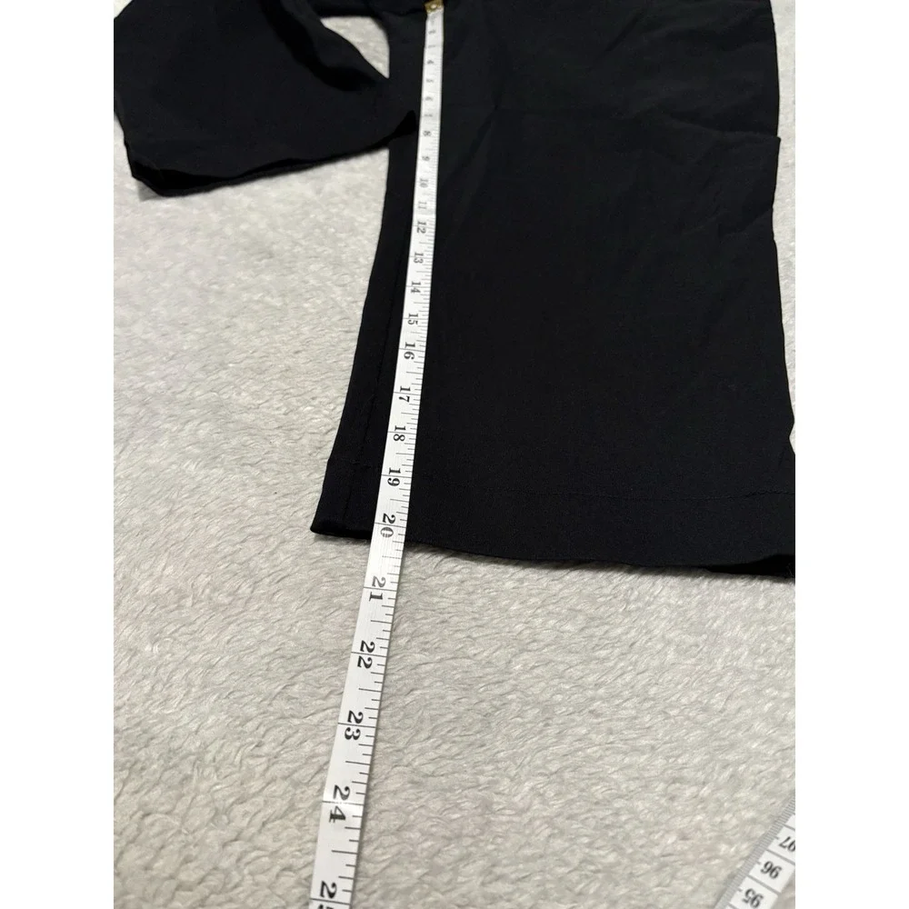 New Izod Golf Women's Black Capri Pants Size 10 Solid UPF 15‎ Wicking Stretch